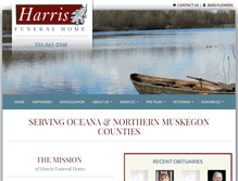 Tablet Screenshot of harrisfhome.com